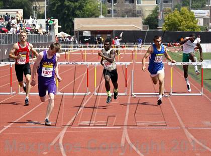 Thumbnail 2 in Arcadia Invitational (300 M Hurdles) photogallery.