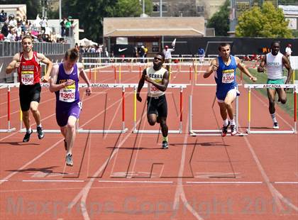 Thumbnail 1 in Arcadia Invitational (300 M Hurdles) photogallery.