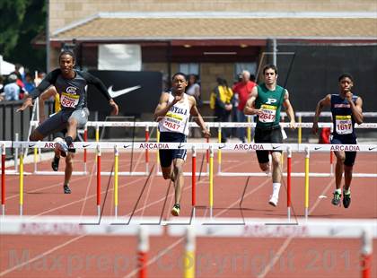 Thumbnail 3 in Arcadia Invitational (300 M Hurdles) photogallery.