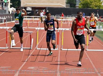 Thumbnail 2 in Arcadia Invitational (300 M Hurdles) photogallery.