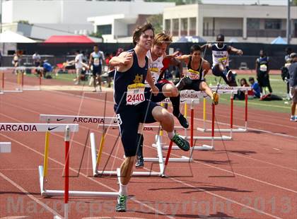 Thumbnail 1 in Arcadia Invitational (300 M Hurdles) photogallery.