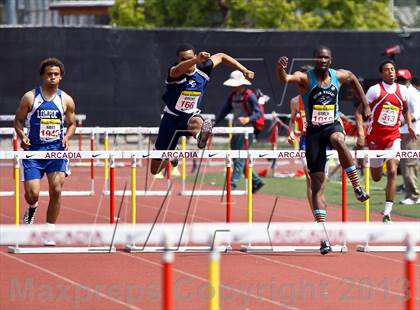 Thumbnail 3 in Arcadia Invitational (300 M Hurdles) photogallery.