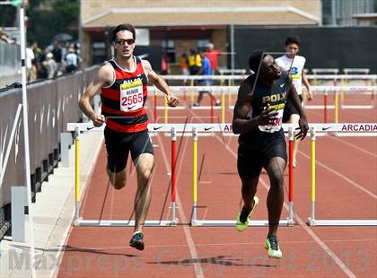 Thumbnail 3 in Arcadia Invitational (300 M Hurdles) photogallery.