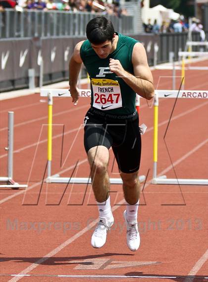Thumbnail 1 in Arcadia Invitational (300 M Hurdles) photogallery.