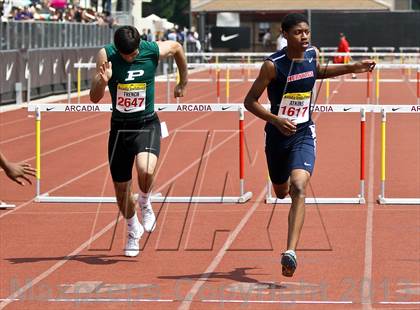 Thumbnail 2 in Arcadia Invitational (300 M Hurdles) photogallery.