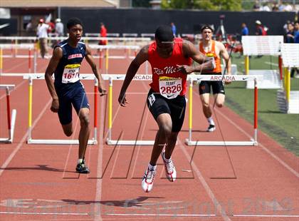Thumbnail 3 in Arcadia Invitational (300 M Hurdles) photogallery.