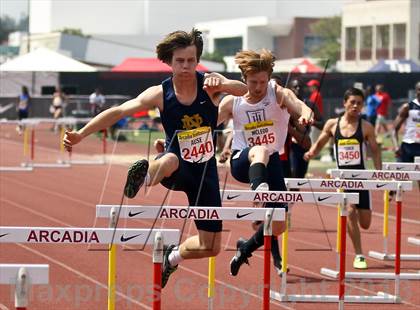 Thumbnail 1 in Arcadia Invitational (300 M Hurdles) photogallery.