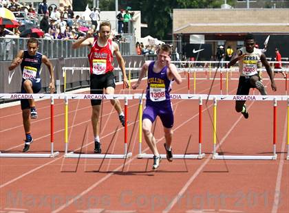 Thumbnail 2 in Arcadia Invitational (300 M Hurdles) photogallery.