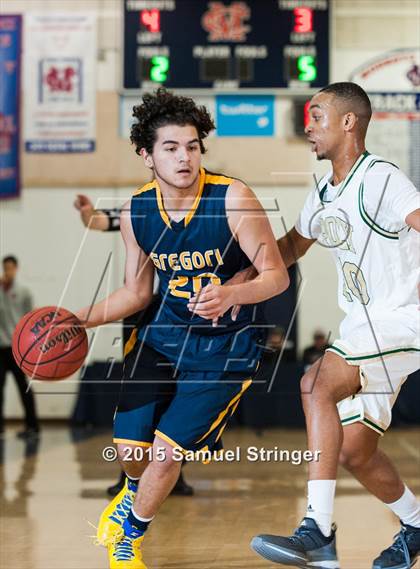 Thumbnail 1 in Long Beach Poly vs. Gregori (Modesto Christian Holiday Hoops Classic) photogallery.