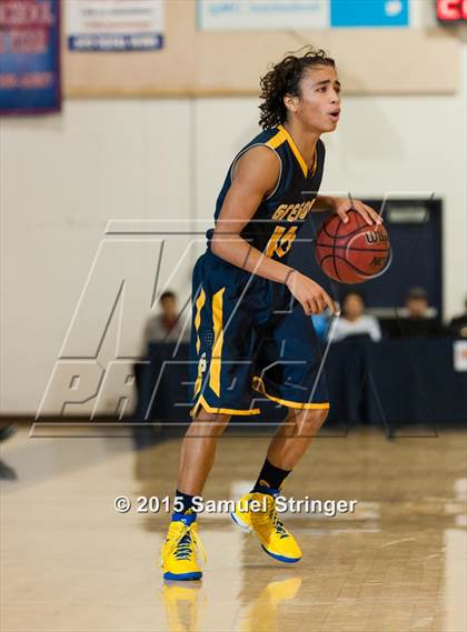 Thumbnail 3 in Long Beach Poly vs. Gregori (Modesto Christian Holiday Hoops Classic) photogallery.