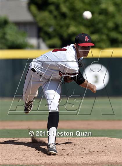 Thumbnail 1 in Ayala vs. Orange Lutheran (Anderson Bat National Classic) photogallery.