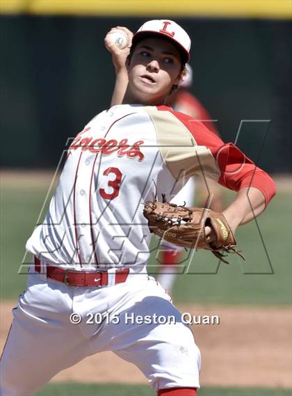 Thumbnail 3 in Ayala vs. Orange Lutheran (Anderson Bat National Classic) photogallery.