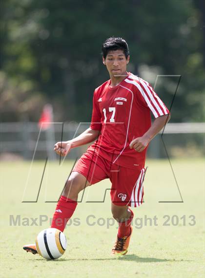 Thumbnail 1 in Southeast Guilford vs. Franklinton (NCSCA Kick Off Classic) photogallery.