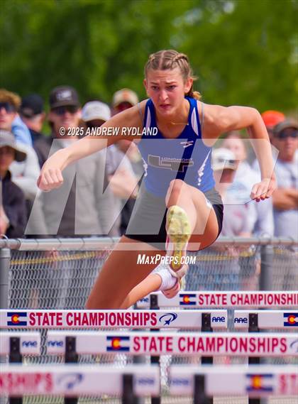 Thumbnail 1 in CHSAA State Championships (100m Hurdles Final) photogallery.