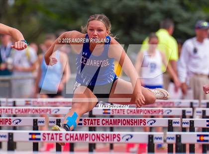 Thumbnail 3 in CHSAA State Championships (100m Hurdles Final) photogallery.