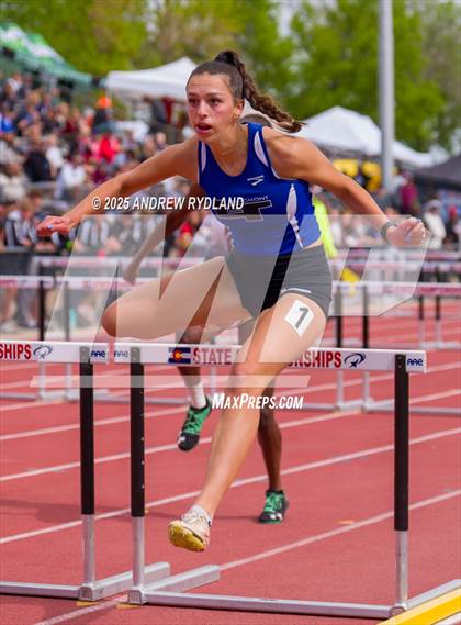 Thumbnail 1 in CHSAA State Championships (100m Hurdles Final) photogallery.