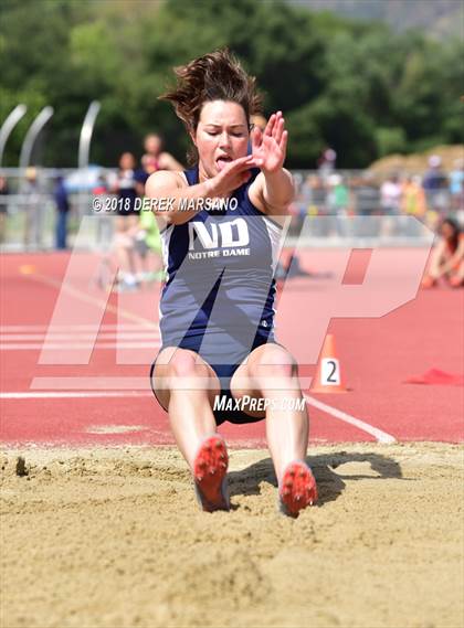 Thumbnail 1 in CIF CCS Trials (Girls Long Jump) photogallery.