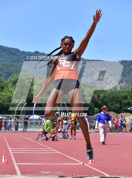 Thumbnail 1 in CIF CCS Trials (Girls Long Jump) photogallery.
