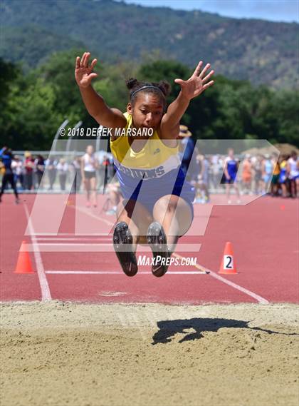 Thumbnail 1 in CIF CCS Trials (Girls Long Jump) photogallery.