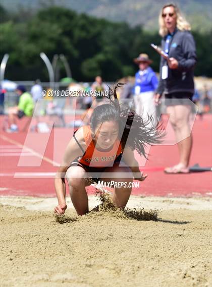 Thumbnail 2 in CIF CCS Trials (Girls Long Jump) photogallery.