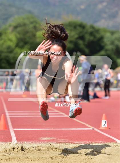 Thumbnail 1 in CIF CCS Trials (Girls Long Jump) photogallery.