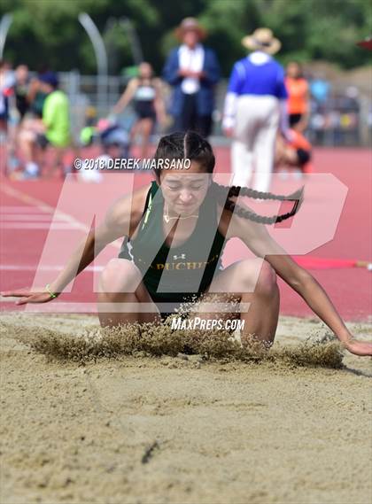 Thumbnail 1 in CIF CCS Trials (Girls Long Jump) photogallery.