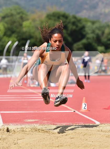 Thumbnail 1 in CIF CCS Trials (Girls Long Jump) photogallery.