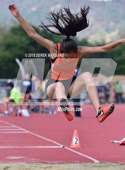 Thumbnail 1 in CIF CCS Trials (Girls Long Jump) photogallery.