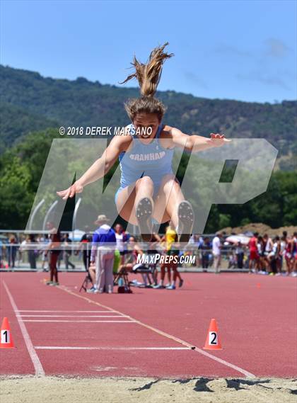 Thumbnail 1 in CIF CCS Trials (Girls Long Jump) photogallery.
