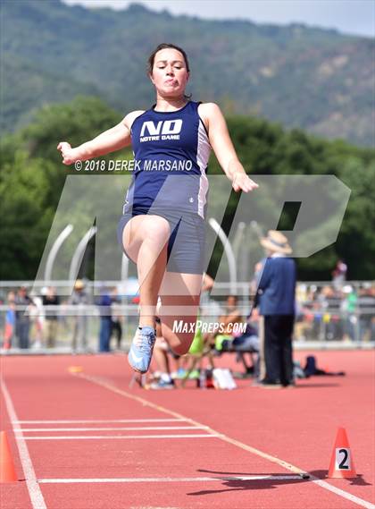 Thumbnail 2 in CIF CCS Trials (Girls Long Jump) photogallery.