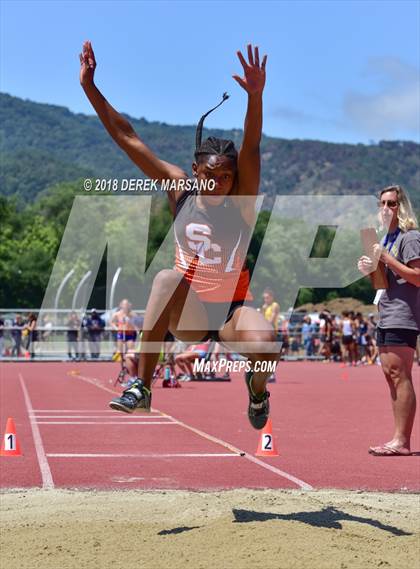 Thumbnail 2 in CIF CCS Trials (Girls Long Jump) photogallery.