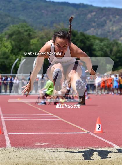 Thumbnail 1 in CIF CCS Trials (Girls Long Jump) photogallery.