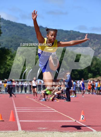 Thumbnail 2 in CIF CCS Trials (Girls Long Jump) photogallery.