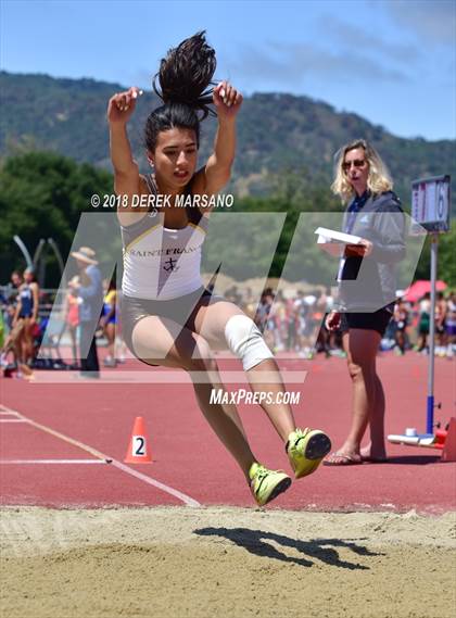 Thumbnail 1 in CIF CCS Trials (Girls Long Jump) photogallery.