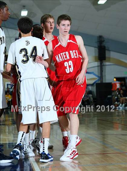 Thumbnail 2 in Mater Dei vs. St. John Bosco photogallery.