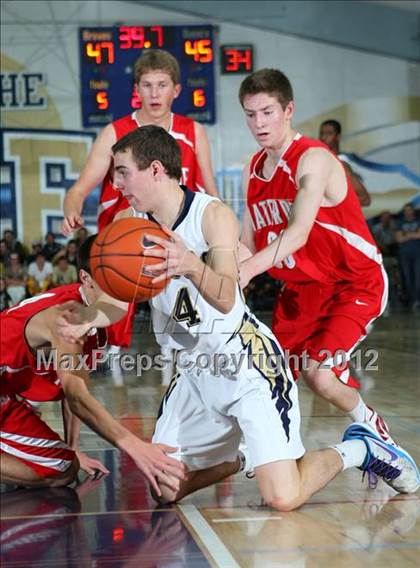 Thumbnail 1 in Mater Dei vs. St. John Bosco photogallery.