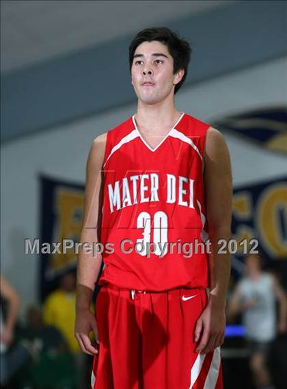 Thumbnail 3 in Mater Dei vs. St. John Bosco photogallery.