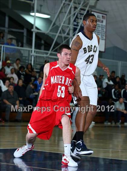 Thumbnail 3 in Mater Dei vs. St. John Bosco photogallery.