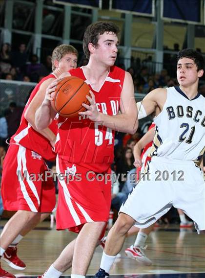 Thumbnail 1 in Mater Dei vs. St. John Bosco photogallery.
