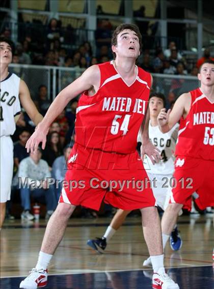 Thumbnail 2 in Mater Dei vs. St. John Bosco photogallery.