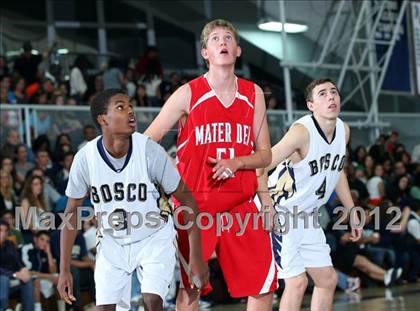 Thumbnail 1 in Mater Dei vs. St. John Bosco photogallery.