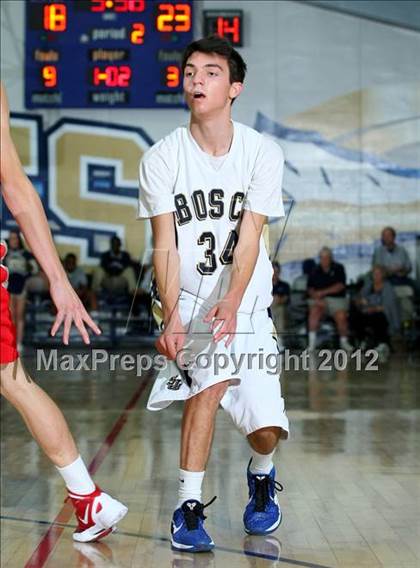 Thumbnail 1 in Mater Dei vs. St. John Bosco photogallery.