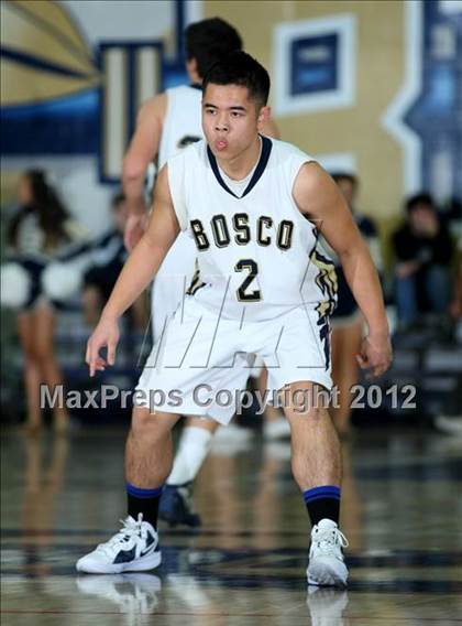 Thumbnail 3 in Mater Dei vs. St. John Bosco photogallery.
