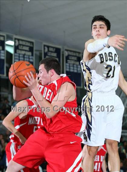 Thumbnail 1 in Mater Dei vs. St. John Bosco photogallery.