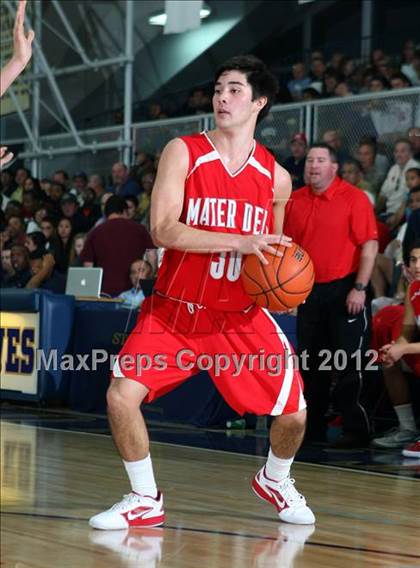 Thumbnail 2 in Mater Dei vs. St. John Bosco photogallery.