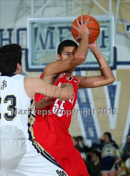 Thumbnail 2 in Mater Dei vs. St. John Bosco photogallery.