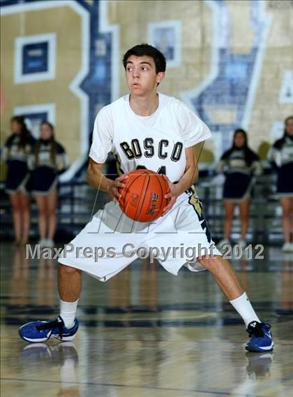Thumbnail 2 in Mater Dei vs. St. John Bosco photogallery.