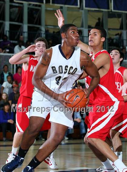 Thumbnail 1 in Mater Dei vs. St. John Bosco photogallery.