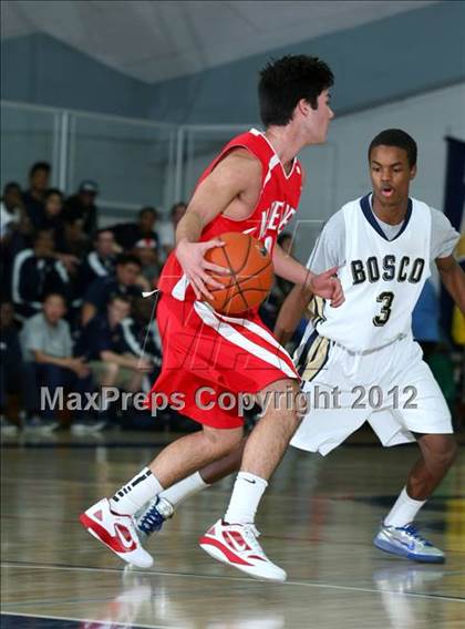 Thumbnail 1 in Mater Dei vs. St. John Bosco photogallery.