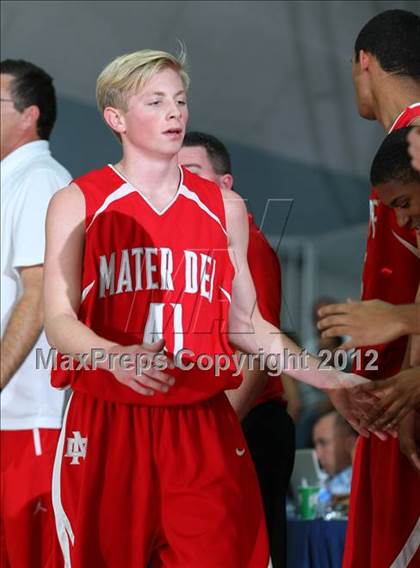 Thumbnail 1 in Mater Dei vs. St. John Bosco photogallery.